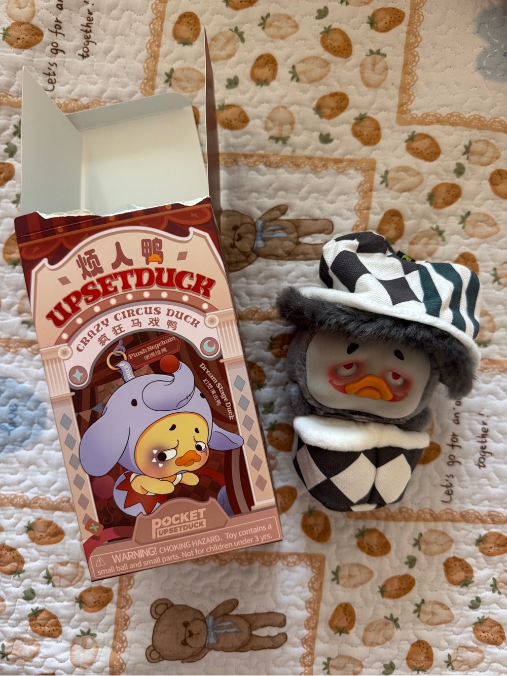 Upset Duck Crazy Circus Duck Plush toy doll- Mime Clown Duck